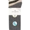 Mens 5 Pair Jeff Banks Recycled Polyester And Wool Boot Socks