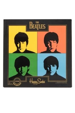 Mens And Ladies 4 Pair Happy Socks Beatles Gift Boxed Socks