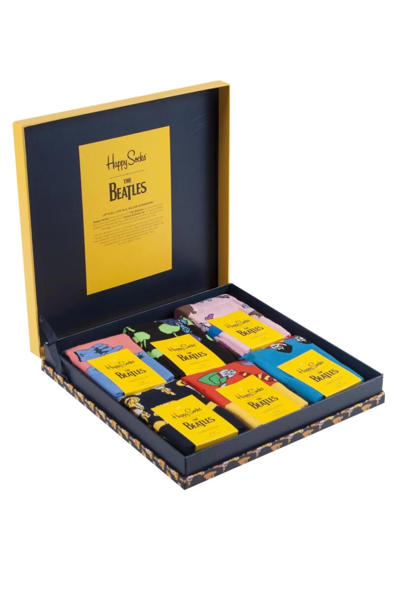 6 Pair And The Beatles LP Collector's Box Cotton Socks Gift Box Unisex - Happy Socks - Image 2