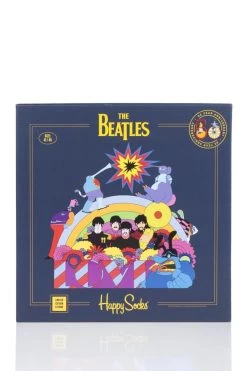 6 Pair Beatles 50th Anniversary Yellow Submarine LP Collectors Gift Boxed Socks Unisex - Happy Socks