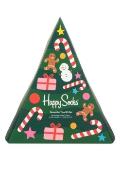 Mens And Ladies 3 Pair Happy Socks Decoration Time Gift Boxed Socks