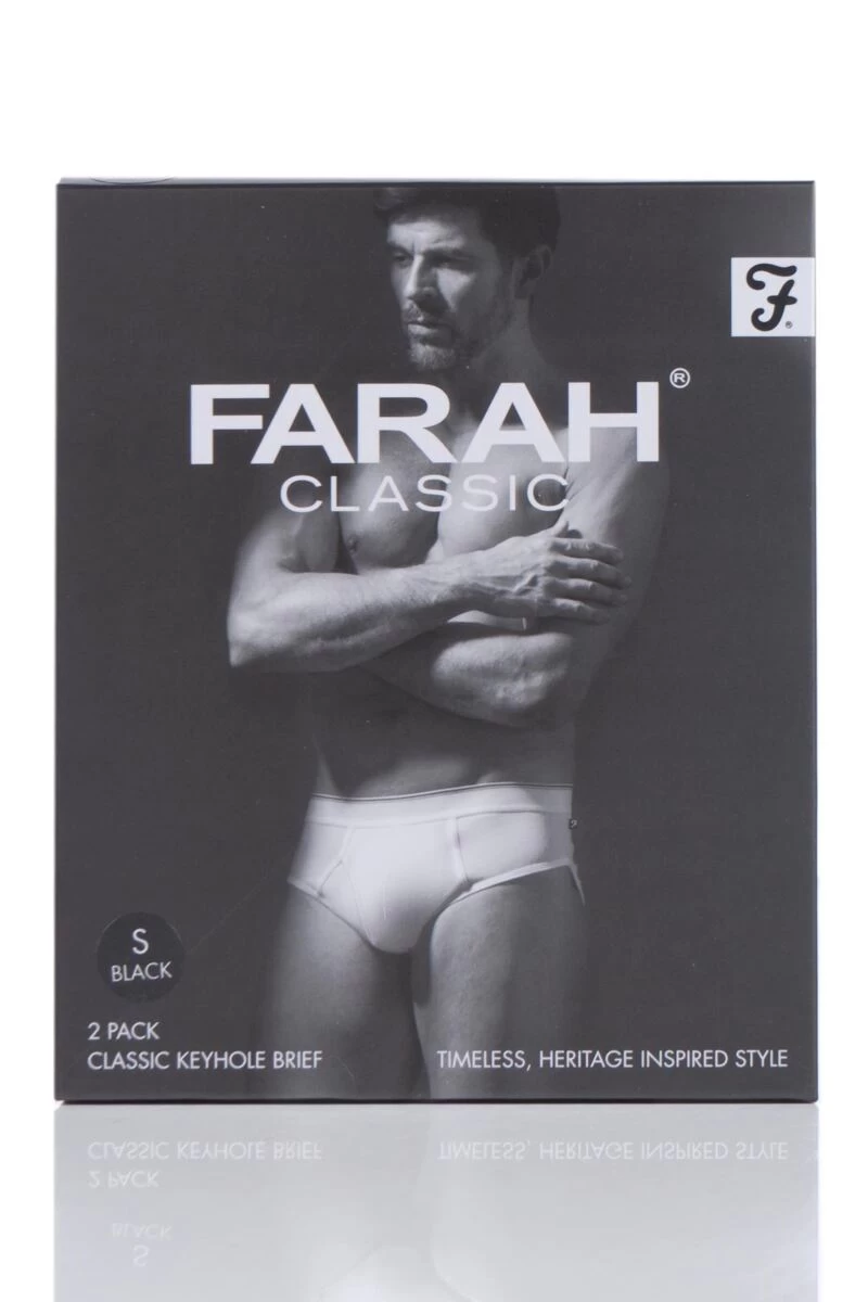 2 Pack Keyhole Briefs Men's - Farah
