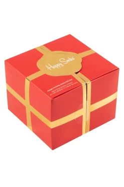 Mens And Ladies 4 Pair Happy Socks Happy Holidays Gift Boxed Socks