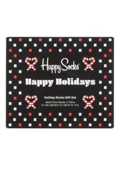 Mens And Ladies 2 Pair Happy Socks Ho Ho Ho Gift Boxed Socks