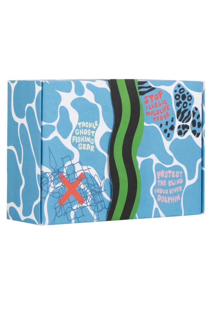 Mens And Ladies 4 Pair Happy Socks WWF Gift Boxed Socks - Image 2