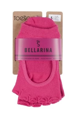 1 Pair Bella Half Toe Organic Cotton Open Front Yoga Socks Ladies - ToeSox