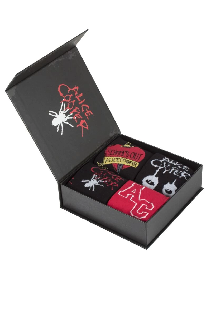 Alice Cooper 4 Pair Exclusive To SOCKSHOP Gift Boxed Cotton Socks - Image 2