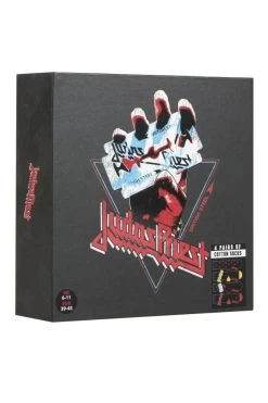 Judas Priest 4 Pair Exclusive To SOCKSHOP Gift Boxed Cotton Socks